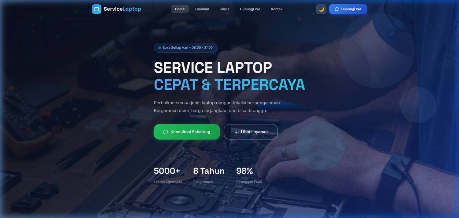 ServiceLaptop — Service Laptop Cepat & Terpercaya
